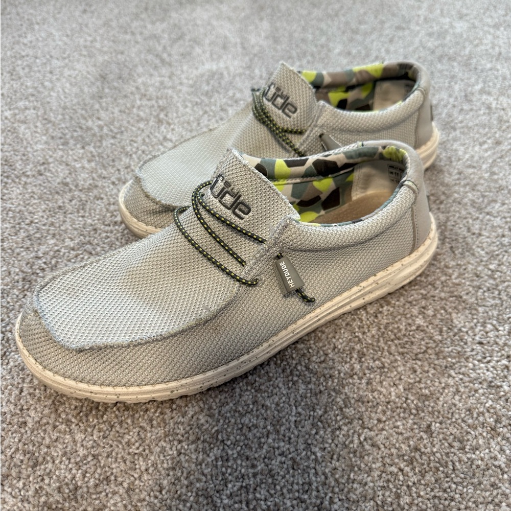 Hey Dude Gray Slip-On Shoes
